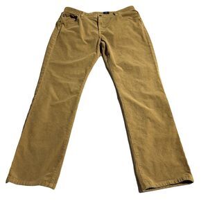 AG Adriano Goldschmied Corduroy Pants Mens MEASURED 36 x31 Everett Slim Straight